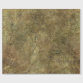 Rauer Erdton u. grüner Stein Geschenkpapier (Flach)