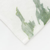 rauer und glatter Bernhardiner - Malerei Fleecedecke (Ecke)