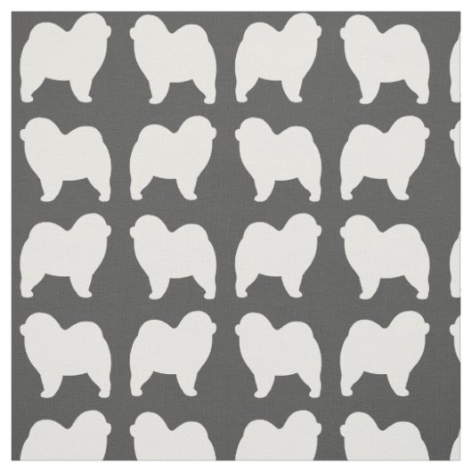 Raues Chow-Chow Chow-Chow Silhouette-Muster Stoff (Muster)