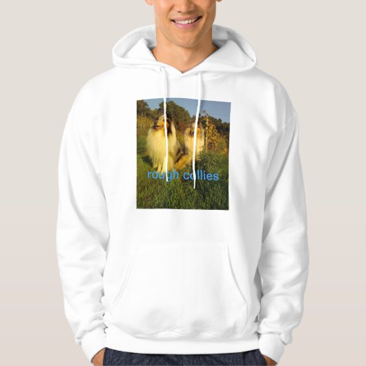 raues Collies Hoodie (Vorderseite)