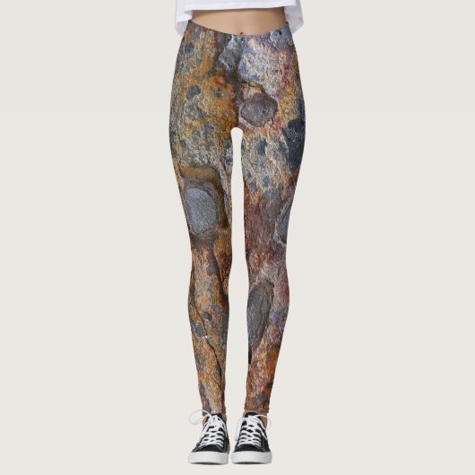 Raues Geologie-Felsen-Beschaffenheits-Foto Leggings (Vorderseite)