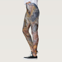 Raues Geologie-Felsen-Beschaffenheits-Foto Leggings