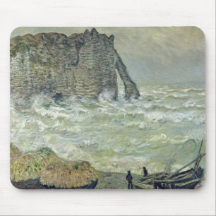Raues Meer Claude Monets bei Etretat, 1883 Mousepad