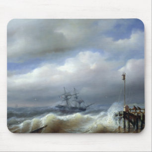 Raues Meer in stürmischem Wetter, 1846 Mousepad