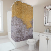 Raues rohes Beton Bau-Wand Yelllow Grau Duschvorhang (Beispiel)