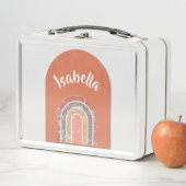 Rauferer Regenbogen Boho Metall Brotdose (Beispiel)