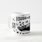 Rauh gegenüber Ratten Kaffeetasse (Vorderseite Links)