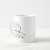 Rauhaar-Dackel-Hundemama-Kaffee Kaffeetasse (Vorderseite Links)