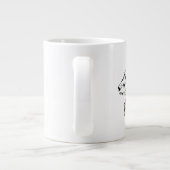 Rauhaar-Dackel-Hundemutter-Kaffee Jumbo-Tasse (Rückseite)