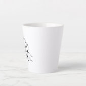 Rauhaar-Dackel-Hundemutter-Kaffee Milchtasse (Vorderseite)
