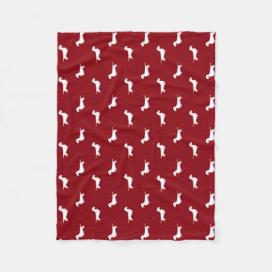 Rauhaar-Dackel-Silhouetten   Wiener Dogs Fleecedecke