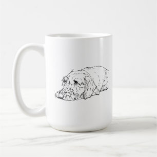 Rauhaar-Dackel-Tasse - Keramik Kaffee-Tasse Kaffeetasse