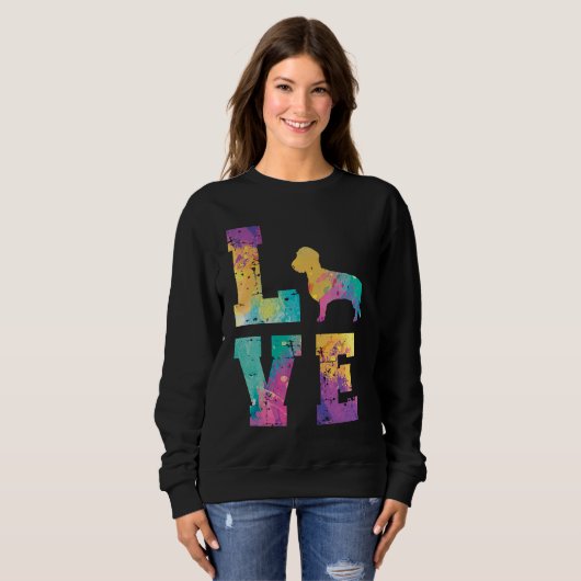 Rauhaardackel Love Sweatshirt (Vorne ganz)