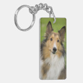 Rauhhaar Collie, Hund Schlüsselanhänger (Vorderseite links)