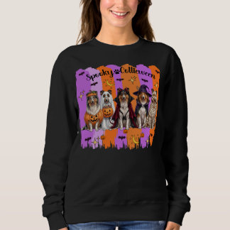 Rauhhaar Collies Halloween Hunde Sweatshirt