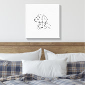 Rauhhaar-Dachshund-Hundeeltern Leinwanddruck (Insitu (Schlafzimmer))