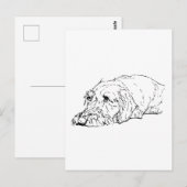 Rauhhaar-Dackel Kunst - Niedlich Postkarte (Vorne/Hinten)