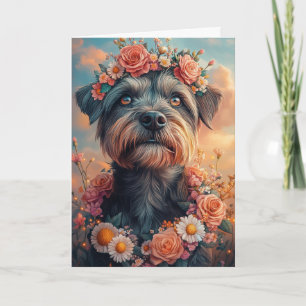 Rauhhaariger Griffon Hearts Valentinstag Karte
