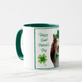 Rauhhaariger Sable-Collie St. Patrick's Tasse (Vorderseite Links)