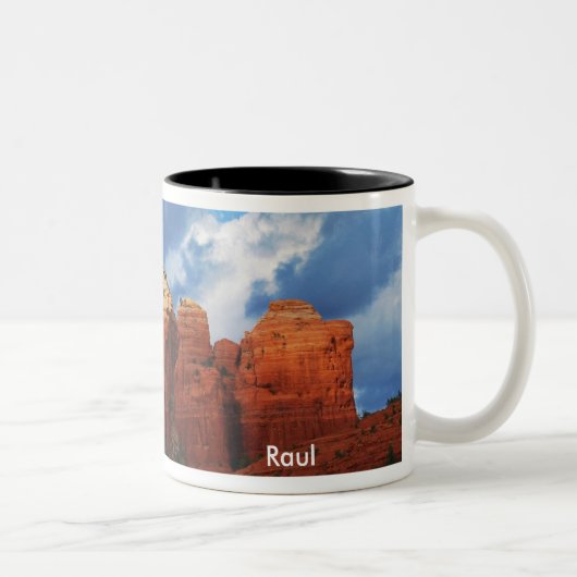 Raul auf Kaffee-Topf-Felsen-Tasse Zweifarbige Tasse (Rechts)