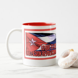 Raúl Castro Zweifarbige Tasse