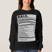 Raul Ernährungsinformation Problem lösen Sweatshirt (Vorderseite)