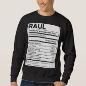 Raul Ernährungsinformation Problem lösen Sweatshirt (Vorderseite)
