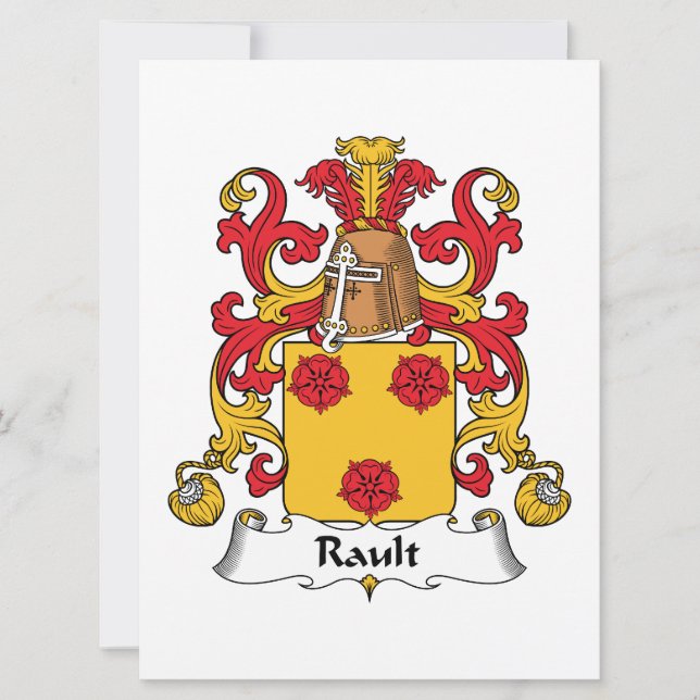 Rault Familienwappen (Vorderseite)