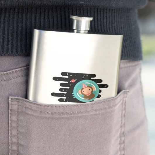 Raum-Affe Flachmann (Beispiel)