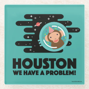 Raum-Affe Glasuntersetzer