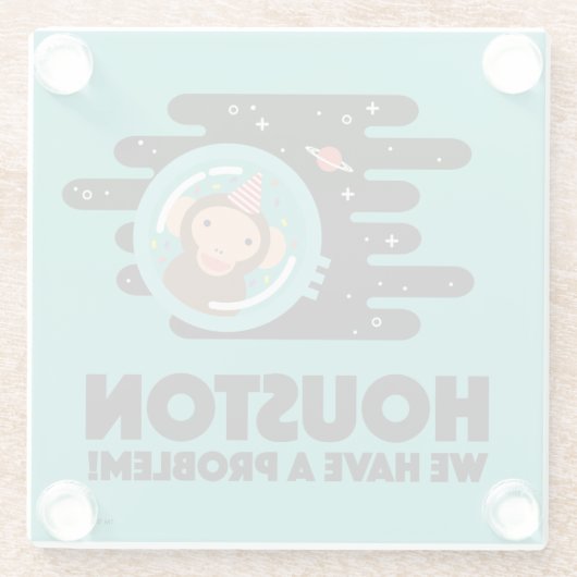 Raum-Affe Glasuntersetzer (Rückseite)