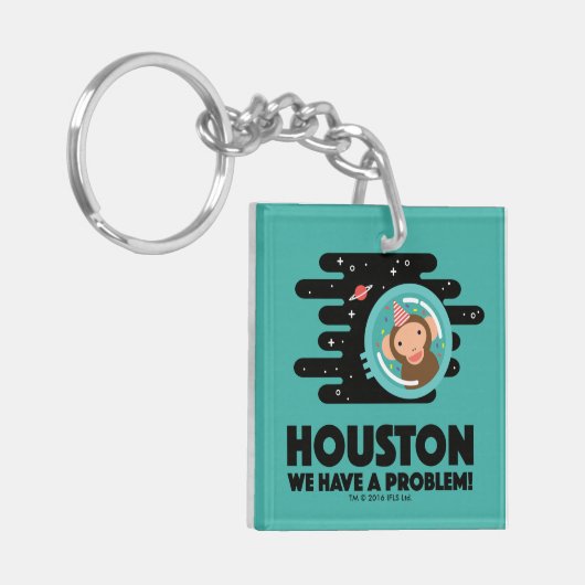 Raum-Affe Schlüsselanhänger (Vorderseite links)