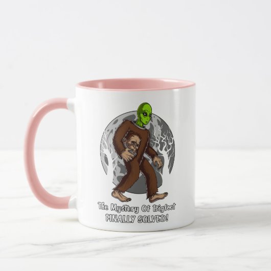 Raum-alien-Bigfoot-Verschwörung Geheimnis gelöstes Tasse (Links)