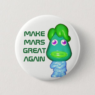 Raum-alien-Trumpf machen Mars groß wieder Button