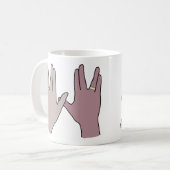 Raum-aliengeek-Nerd-Hochzeits-Liebe-Grafik-Tasse Kaffeetasse (Vorderseite Links)