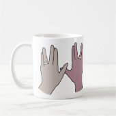 Raum-aliengeek-Nerd-Hochzeits-Liebe-Grafik-Tasse Kaffeetasse (Links)