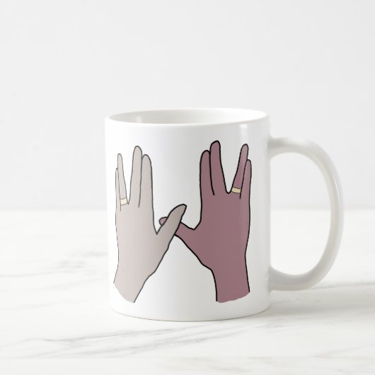 Raum-aliengeek-Nerd-Hochzeits-Liebe-Grafik-Tasse Kaffeetasse (Rechts)