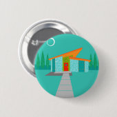 Raum-Alters-Cartoon-runder Knopf Button (Vorne & Hinten)