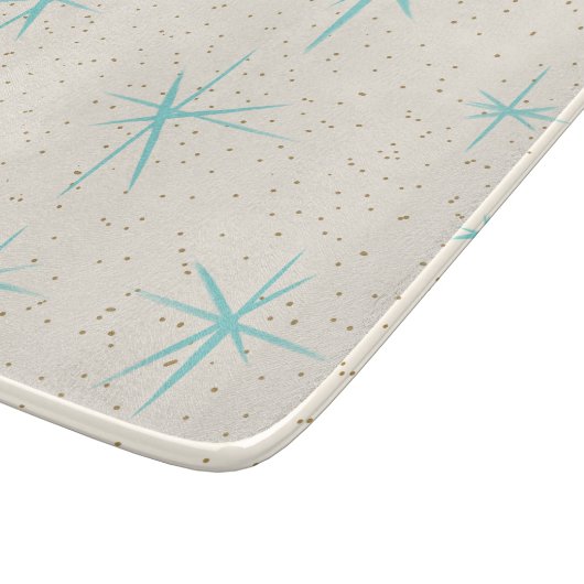Raum-Alters-Türkis-Sternexplosion-Ausschnitt-Brett Schneidebrett (Ecke)