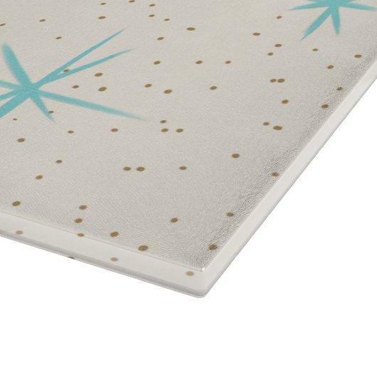 Raum-Alters-Türkis-Sternexplosion-Ausschnitt-Brett Schneidebrett (Ecke)