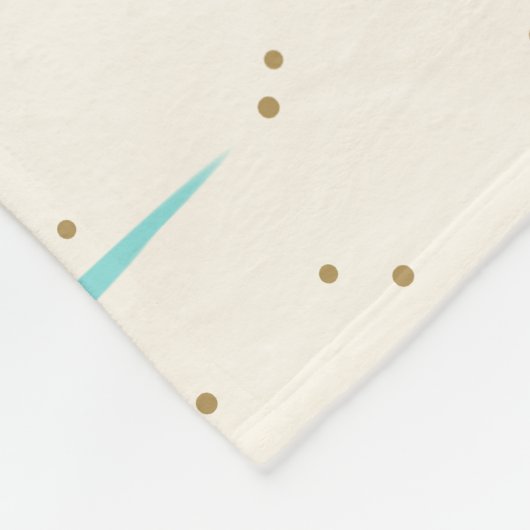 Raum-Alters-Türkis-Sternexplosion-Fleece-Decke Fleecedecke (Ecke)