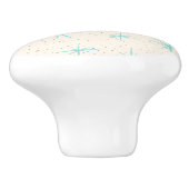 Raum-Alters-Türkis-Sternexplosion-Keramik-Griff Keramikknauf (Seitenansicht)