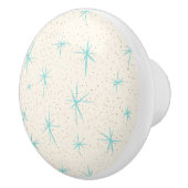 Raum-Alters-Türkis-Sternexplosion-Keramik-Griff Keramikknauf (Rechts)