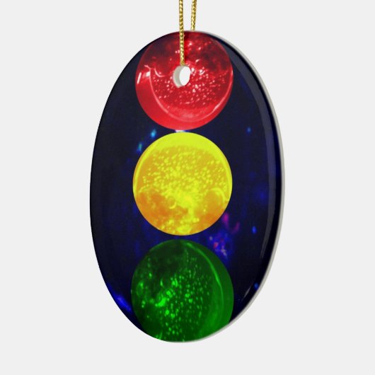 Raum-Ampel Keramikornament (Links)