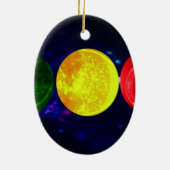 Raum-Ampel Keramikornament (Hinten)