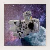 Raum, Astronaut, Puzzle für Kaffee (Horizontal)
