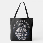 RAUM, ASTRONAUT, UFO, ROCKETSHIPS, UNIVERSUM TASCHE (Vorderseite)