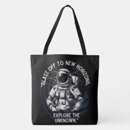 RAUM, ASTRONAUT, UFO, ROCKETSHIPS, UNIVERSUM TASCHE
