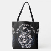 RAUM, ASTRONAUT, UFO, ROCKETSHIPS, UNIVERSUM TASCHE (Vorderseite)