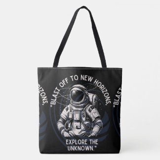RAUM, ASTRONAUT, UFO, ROCKETSHIPS, UNIVERSUM TASCHE
